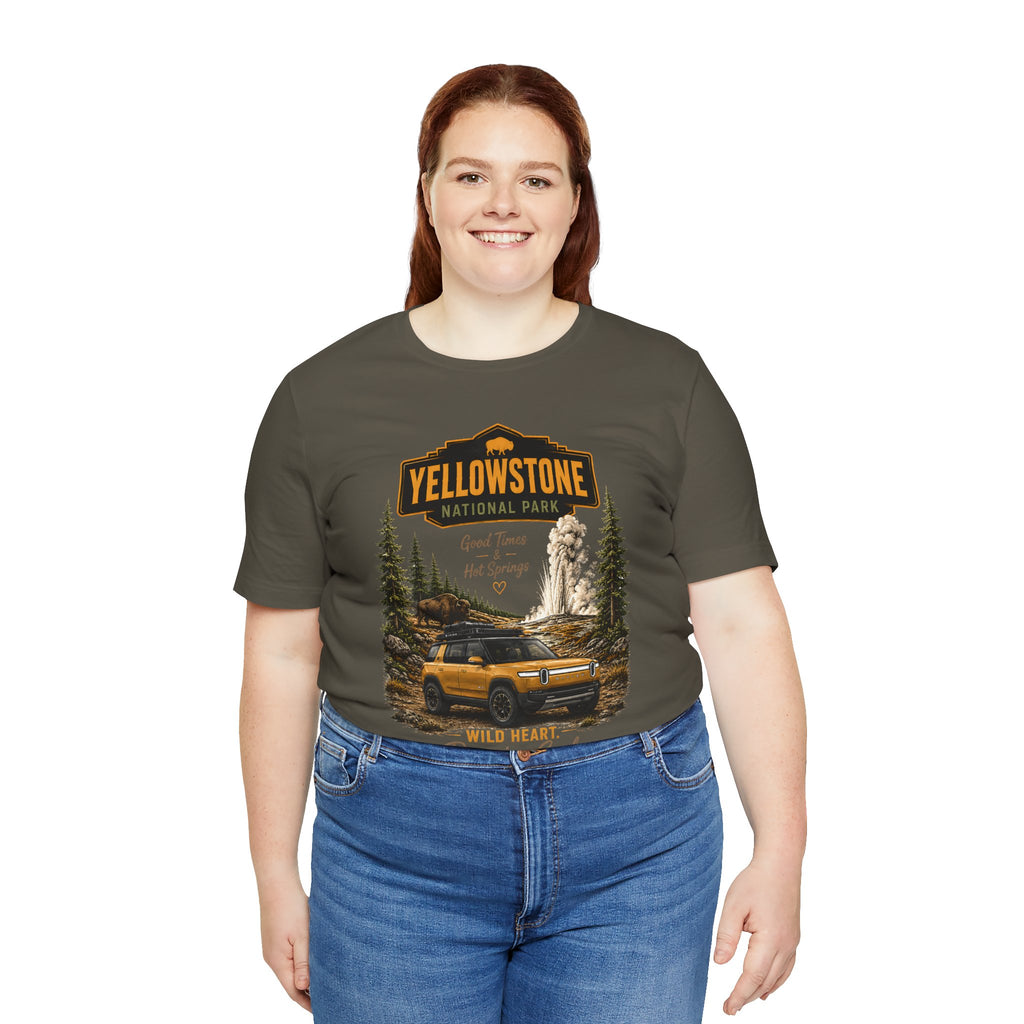 Yellowstone National Park Tee — "Wild Heart Roaming Soul" Adventure T‑Shirt