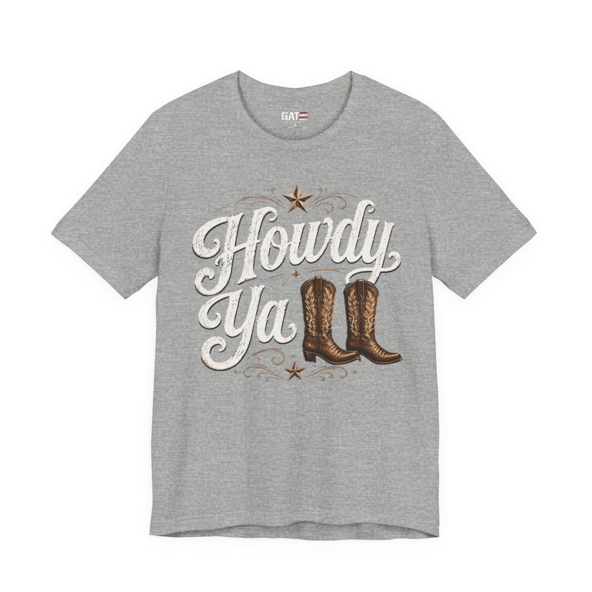 Howdy Ya Cowboy T‑Shirt – Western Boots Graphic Tee