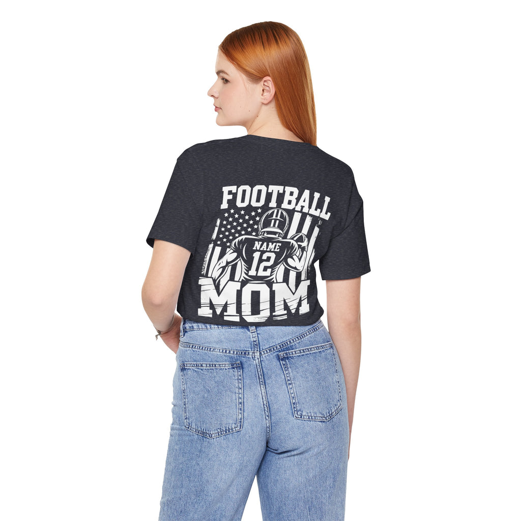 Football Mom Personalized Shirt Custom Player Name Number Game Day Tee