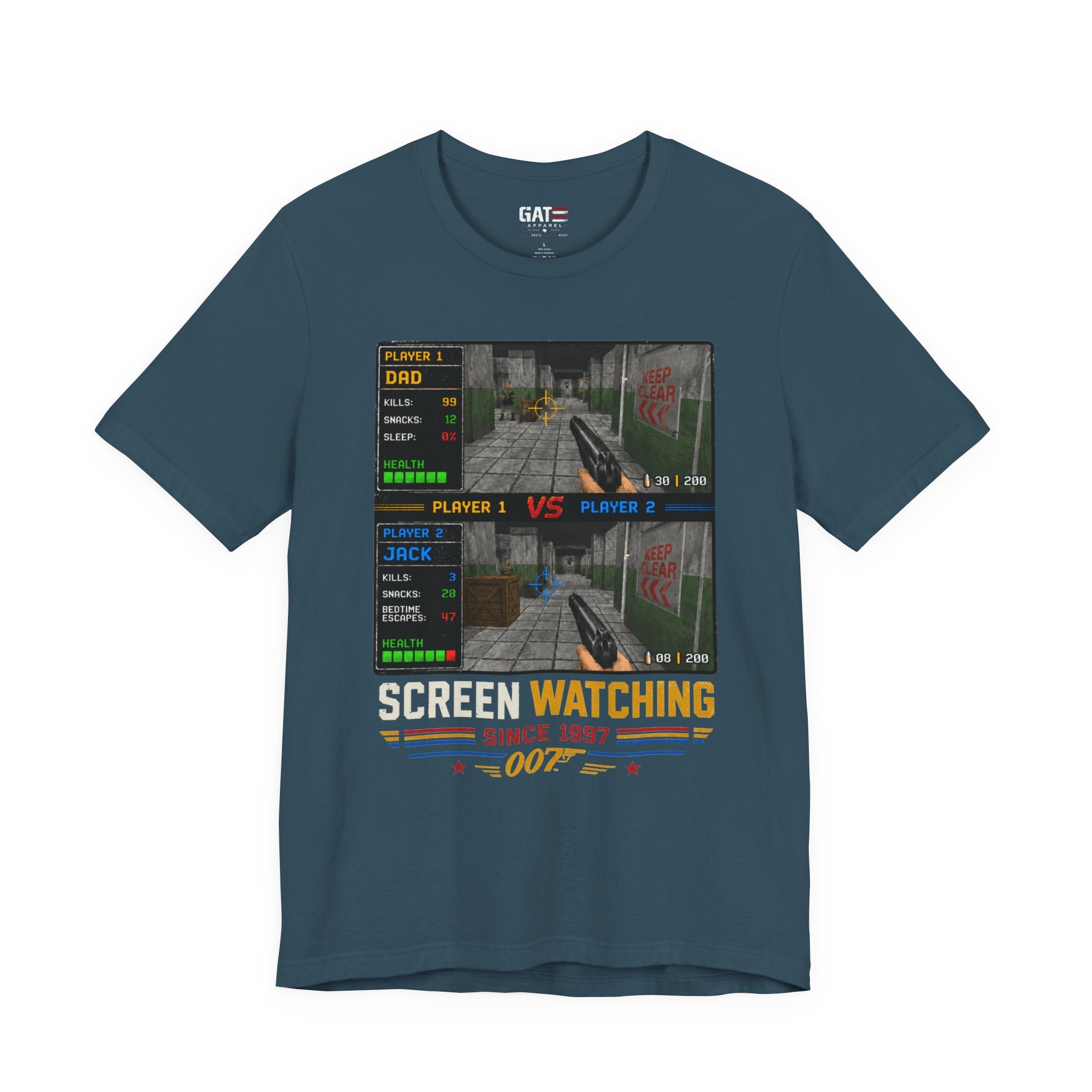 Personalized Shirt, Custom Gamer Shirt,GoldenEye 007 Shirt, Retro Gaming Shirt, N64 Gamer Gift, 90s Gaming Shirt, Father's Day Gift for Him