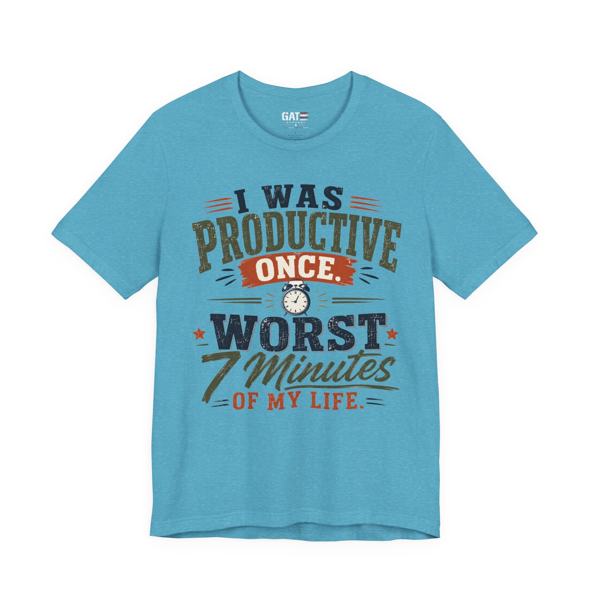 I Was Productive Once Tee — Funny Graphic Short Sleeve T-Shirt