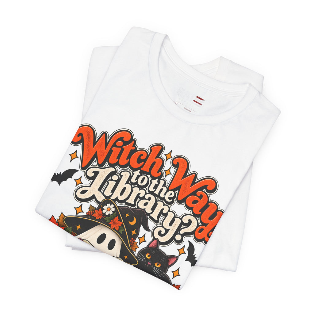 Witch Way to the Library Halloween Shirt | Book Lover Tee