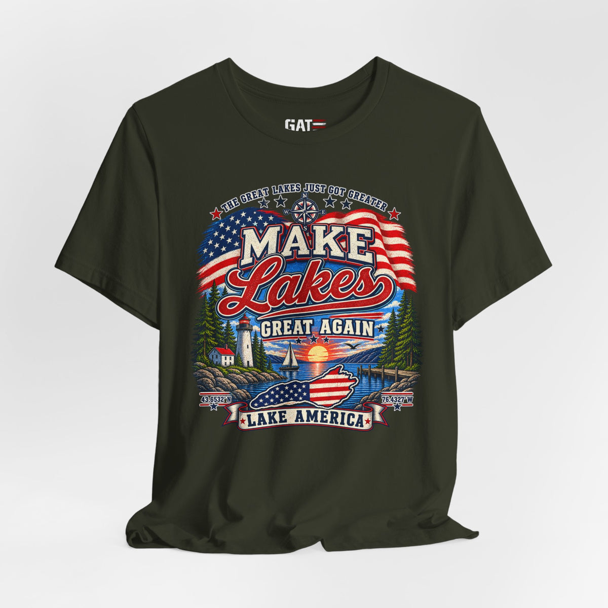 Make Lakes Great Again Shirt | Lake America Patriotic Tee