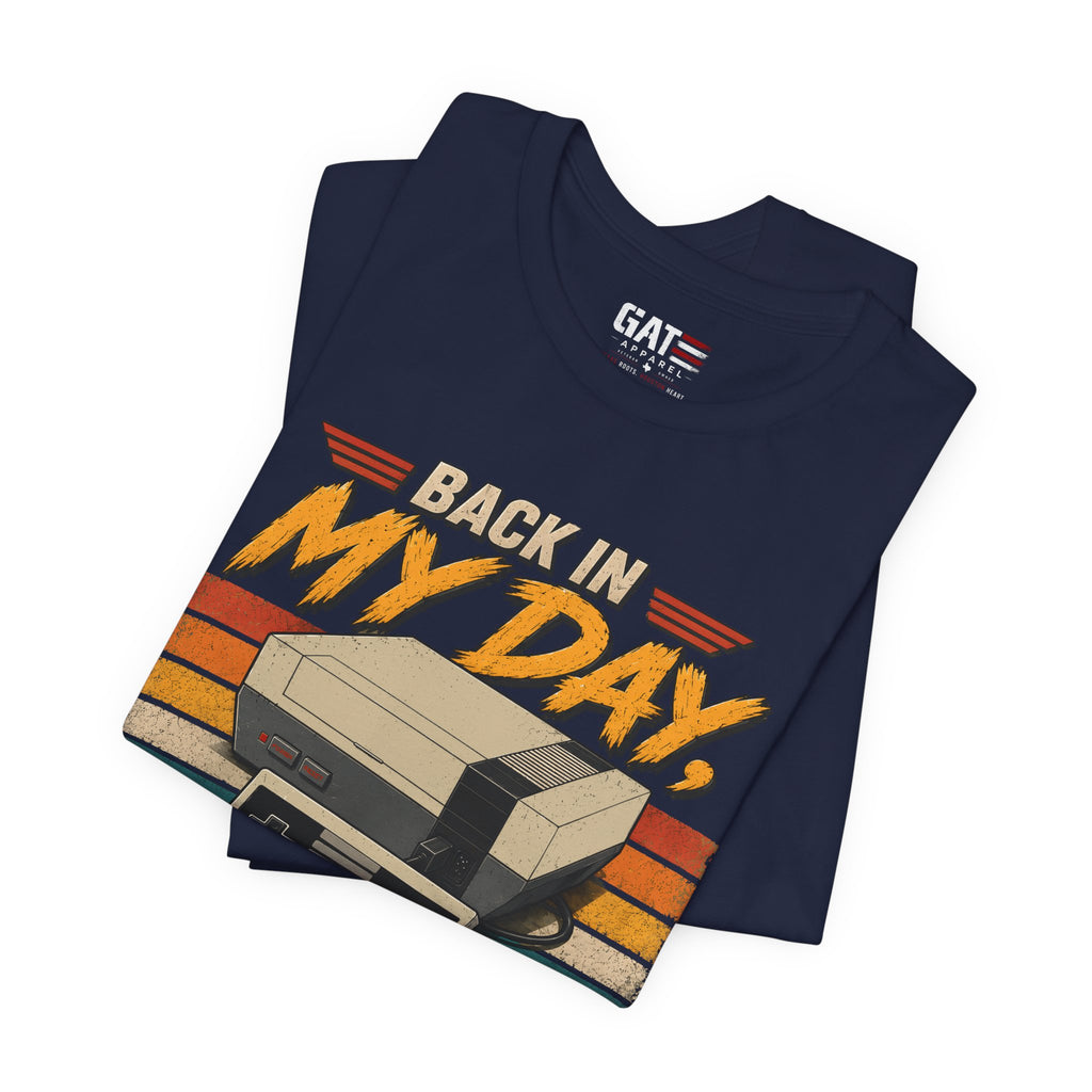 Funny Retro Gamer Shirt, Back In My Day We Didn't Have A Save Option, Vintage Gaming T Shirt, Old School Gamer Gift, Video Game Tee