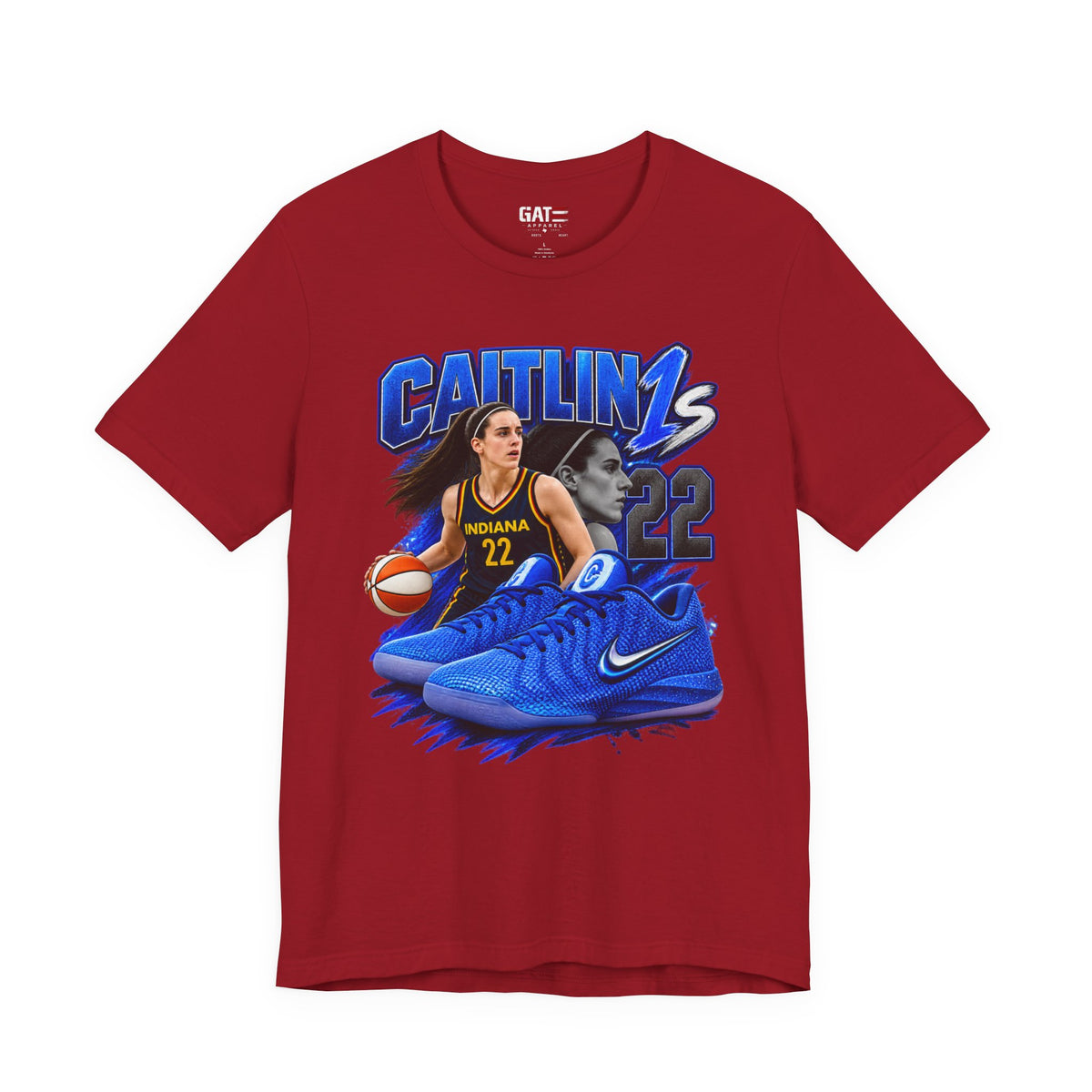 Caitlin Clark Caitlin 1s Blue Racer Sneaker Shirt