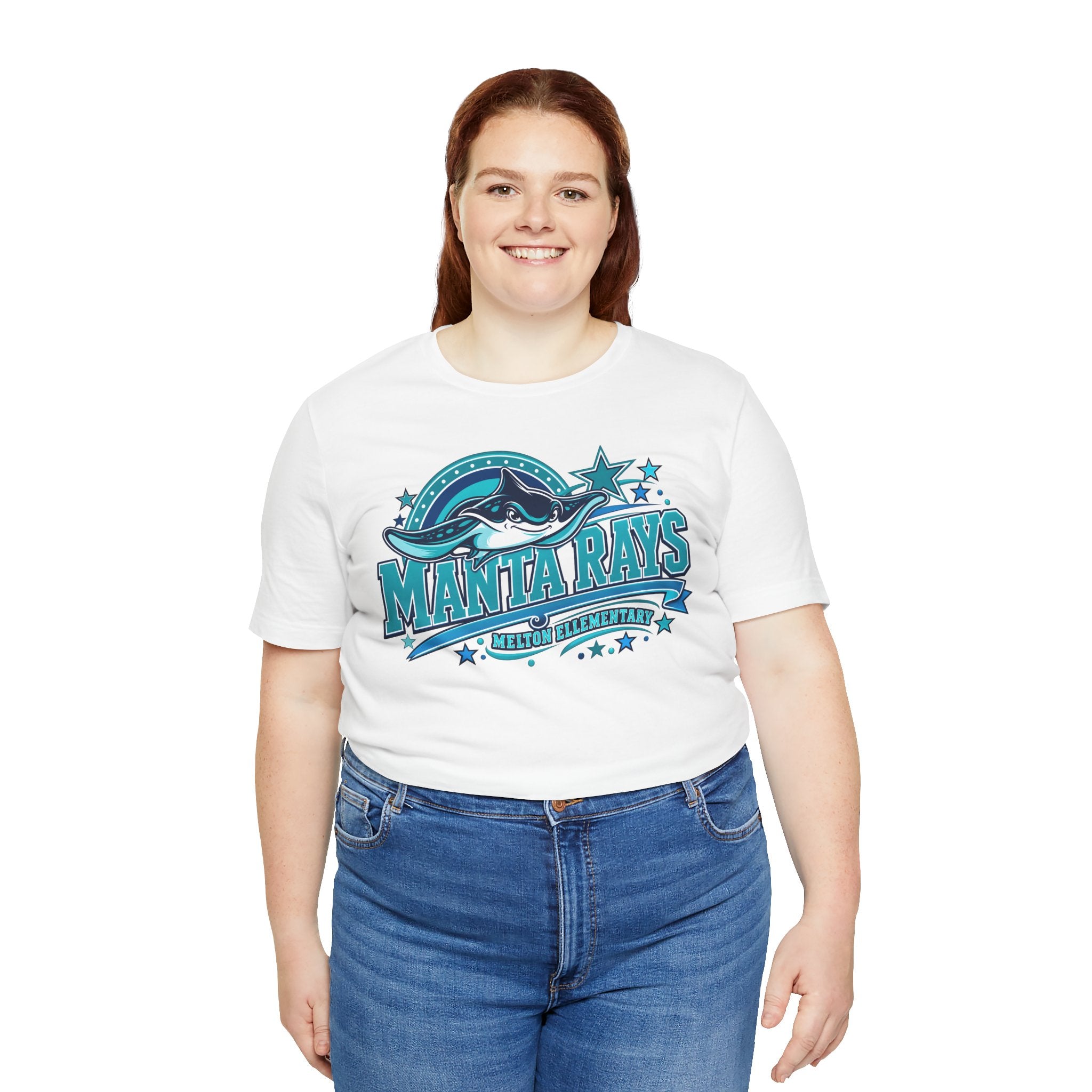 Melton Manta Rays Graphic Tee – Retro Ocean School Spirit Shirt