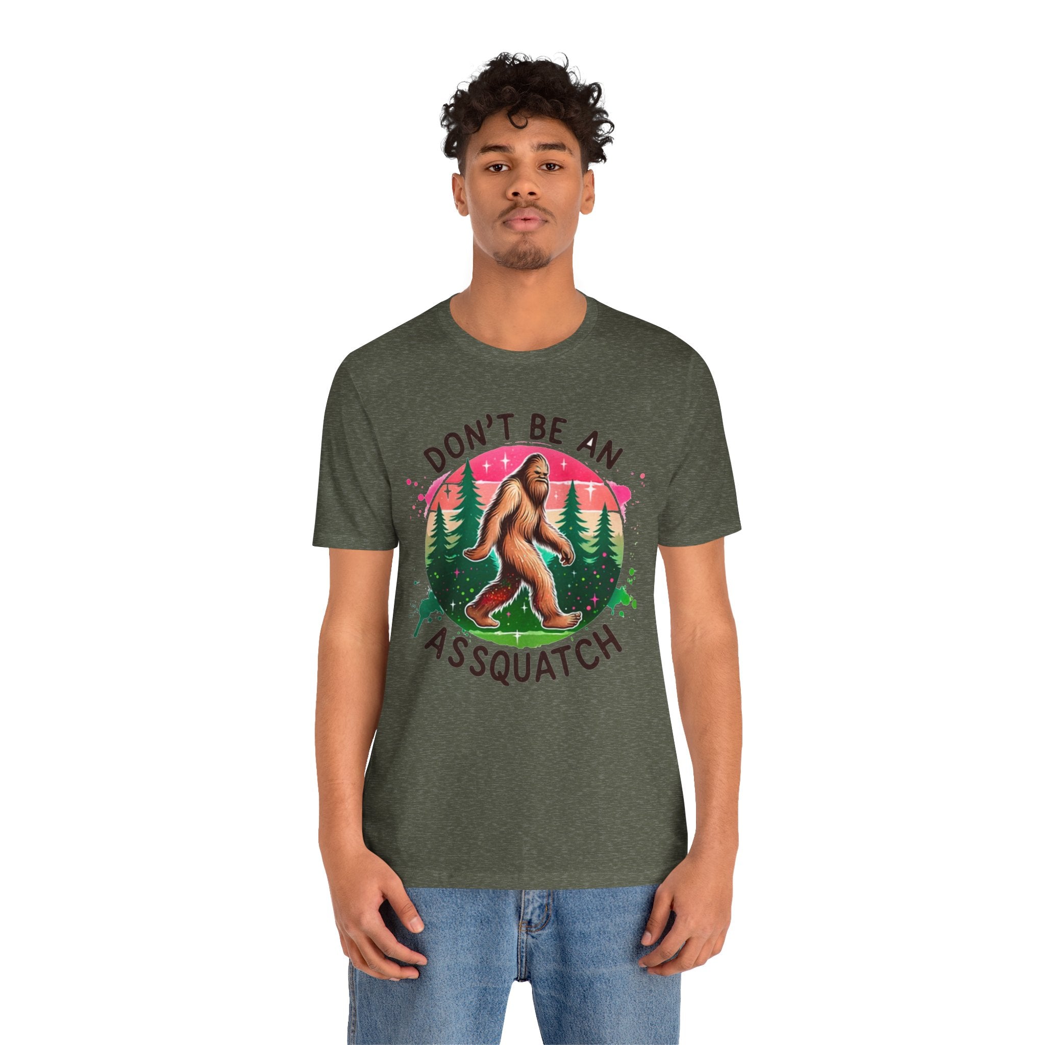 Don't Be An Assquatch Bigfoot T-Shirt — Funny Sasquatch Graphic Tee