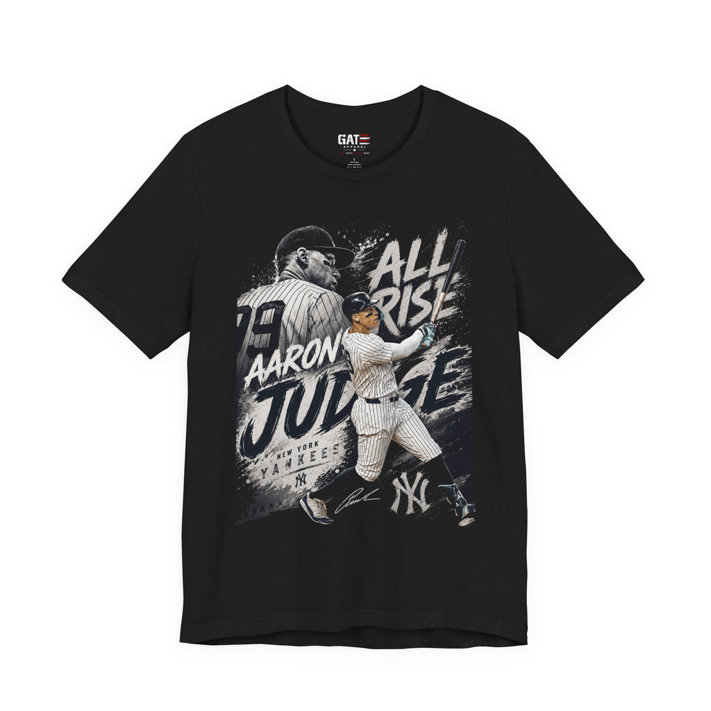 Aaron Judge All Rise Shirt, New York Baseball Graphic Tee, Vintage Yankees Fan T-Shirt, Home Run King Gift