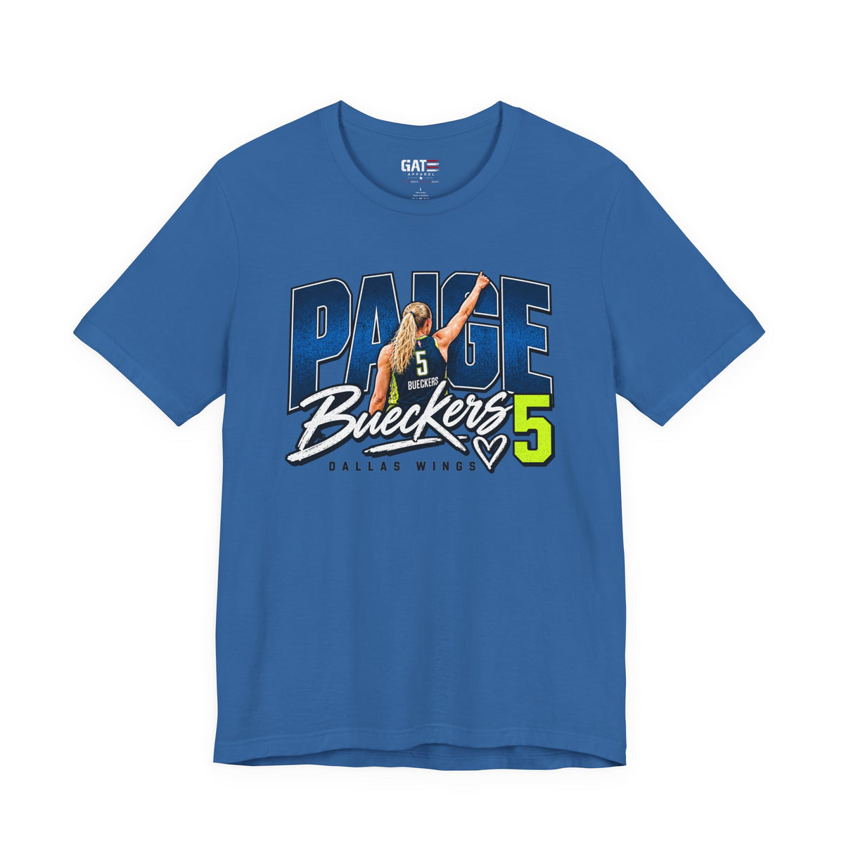 Dallas Wings fan basketball tee mockup