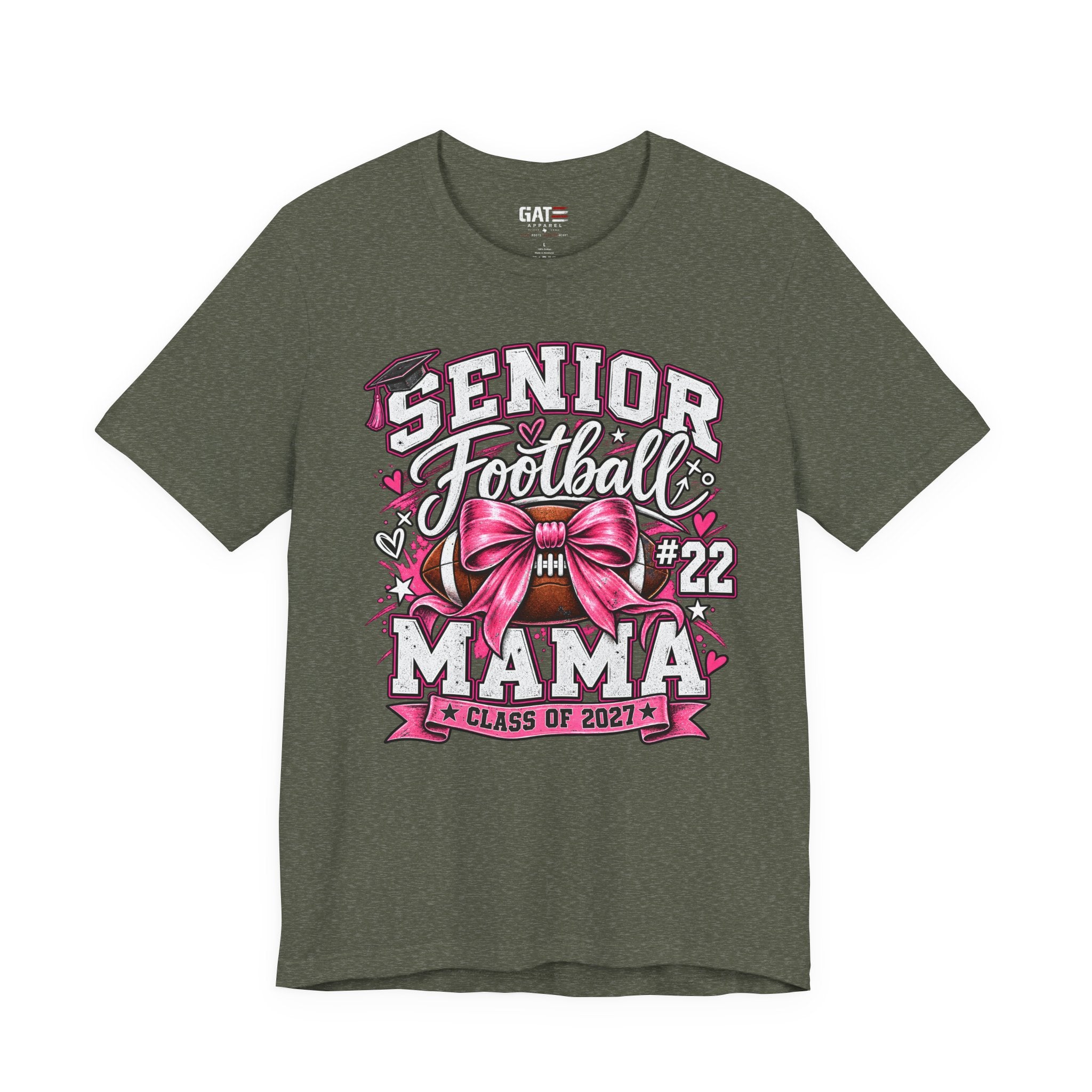 Football Mom Personalized Shirt Custom Player Name Number Helmet Game Day Tee