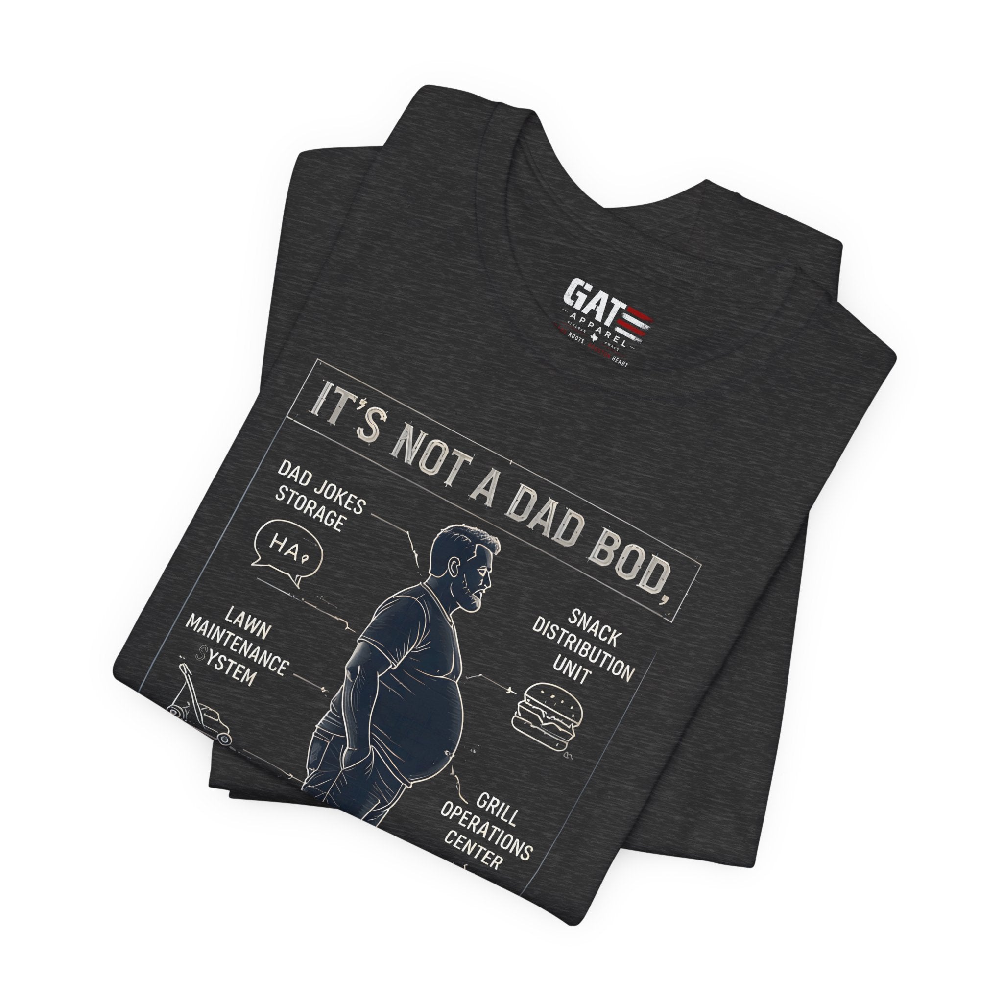 It's Not a Dad Bod It's a Father Figure Shirt | Funny Dad Shirt | Blueprint Dad Bod Tee | Father's Day Gift for Dad | Grill Master Dad Tee