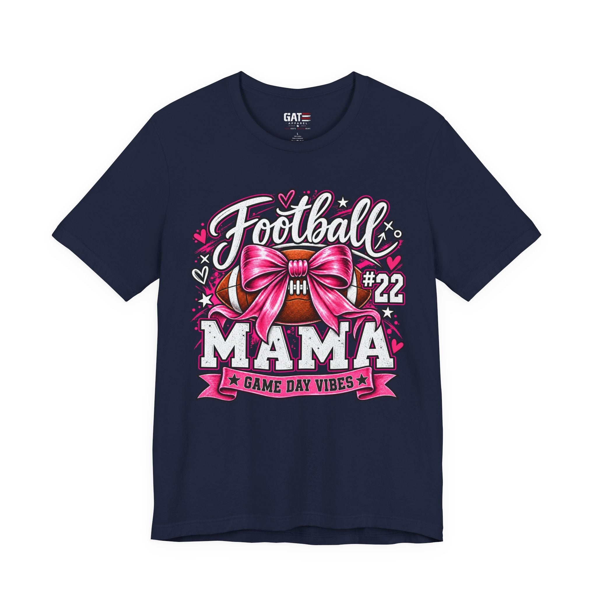 Football Mom Personalized Shirt Custom Player Name Number Helmet Game Day Tee