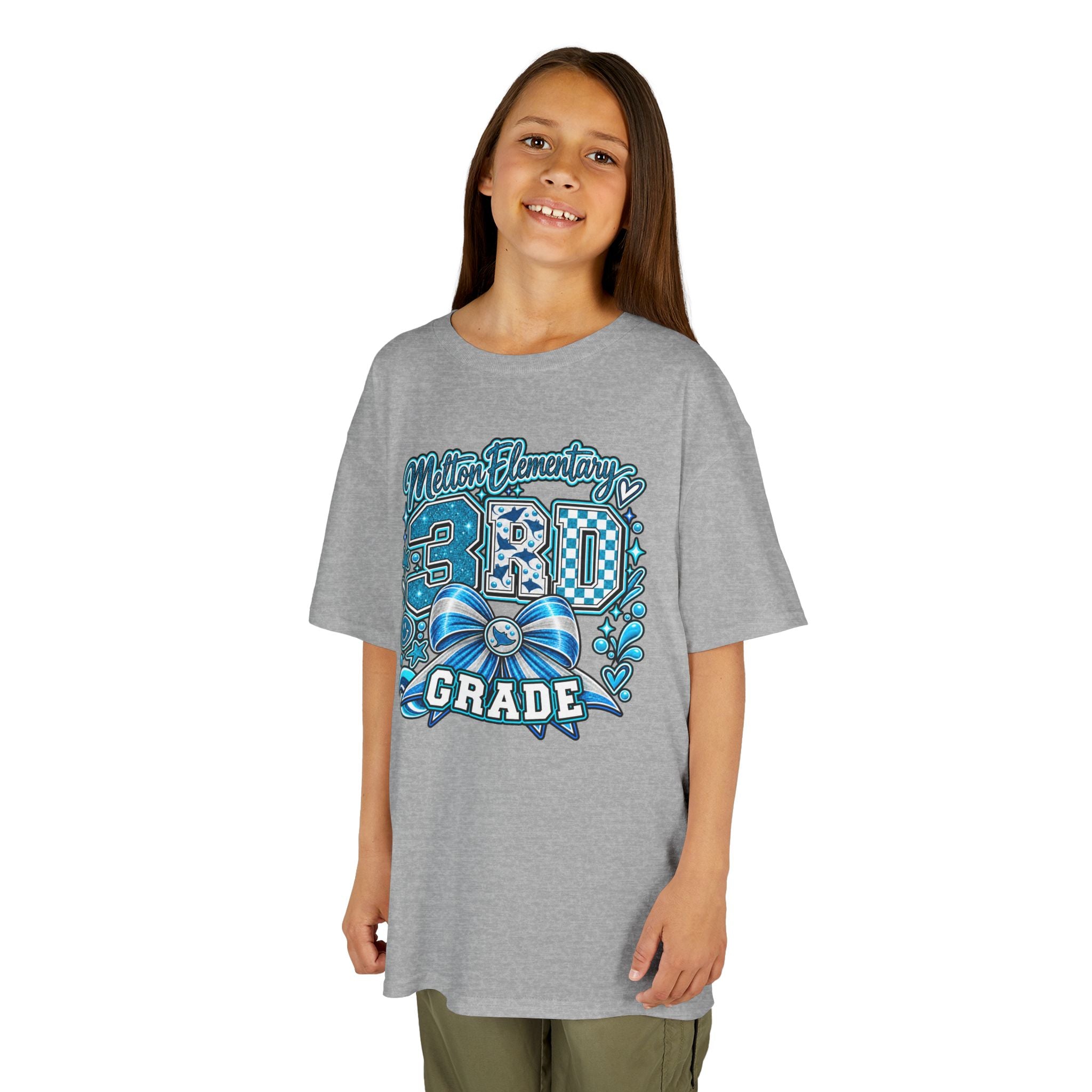 Melton 3rd Grade Kids T‑Shirt — Ribbon Design