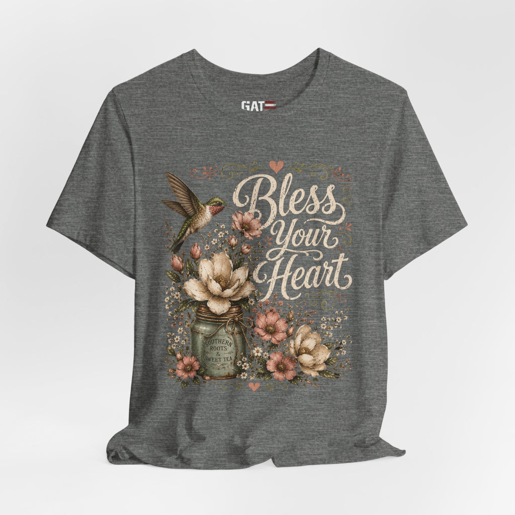 Funny Southern Shirt, Bless Your Heart Tee, Southern Humor Graphic Tee, Magnolia Floral Shirt, Country Girl Gift, Farmhouse Style Tee