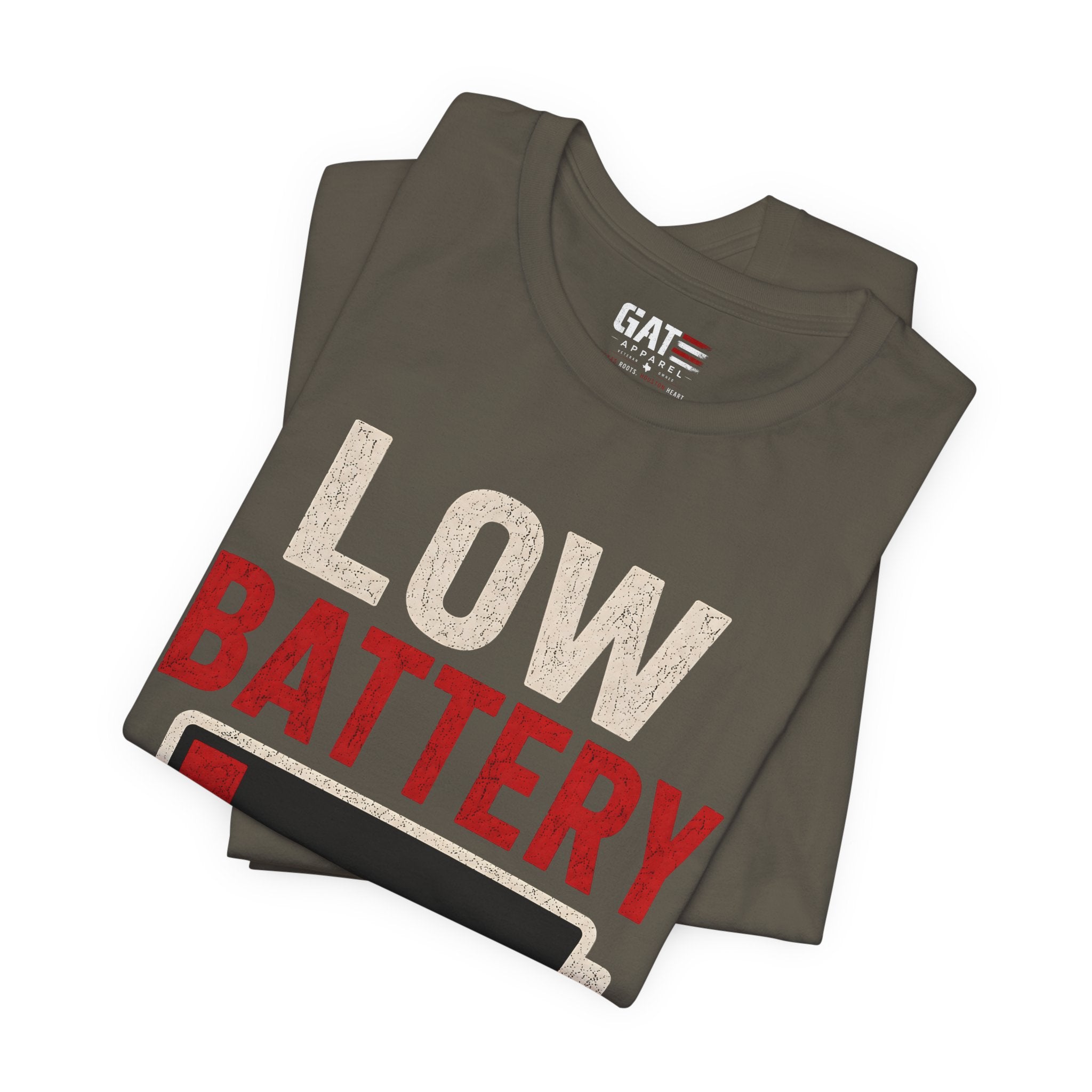Low Battery Dad of 2 Kids Shirt, Funny Tired Dad Tee, Father of Four Gift, Parenting Humor Shirt, Exhausted Dad Graphic Tee