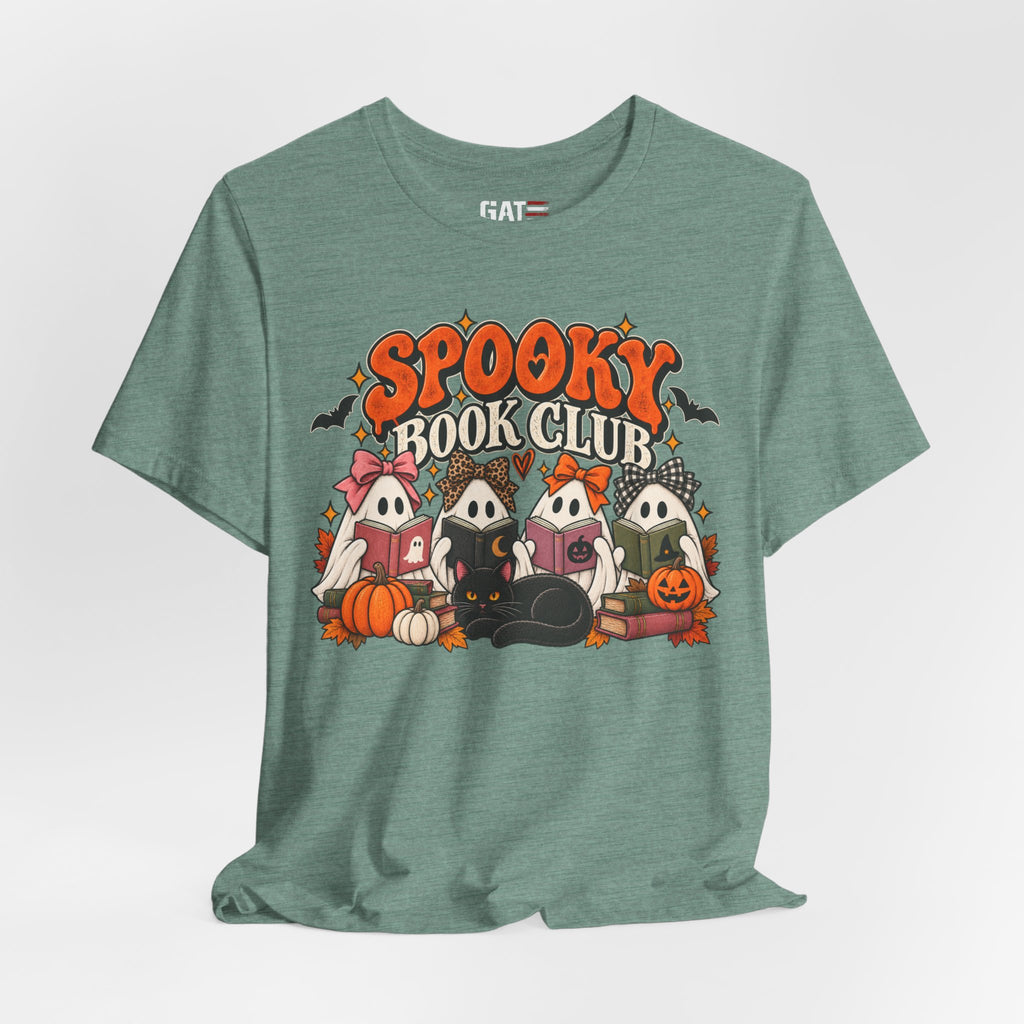 Spooky Book Club Halloween Shirt | Ghost Reading Tee