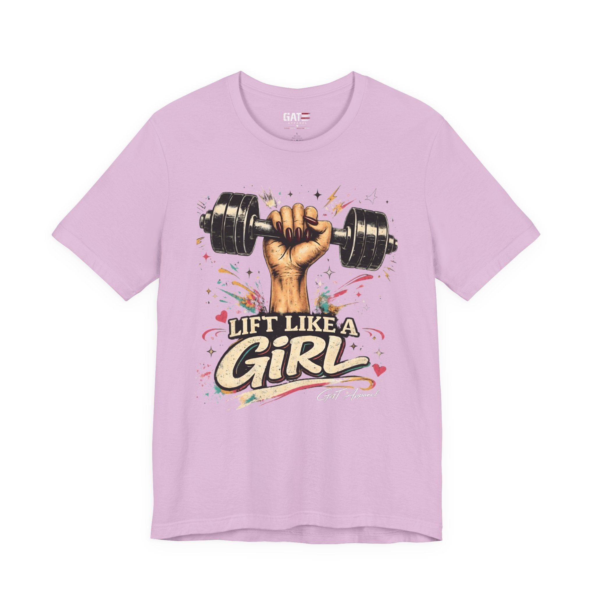 Lift Like A Girl Shirt, Women's Gym Shirt, Weightlifting Tee, Cute Fitness Shirt, Workout Gift for Women