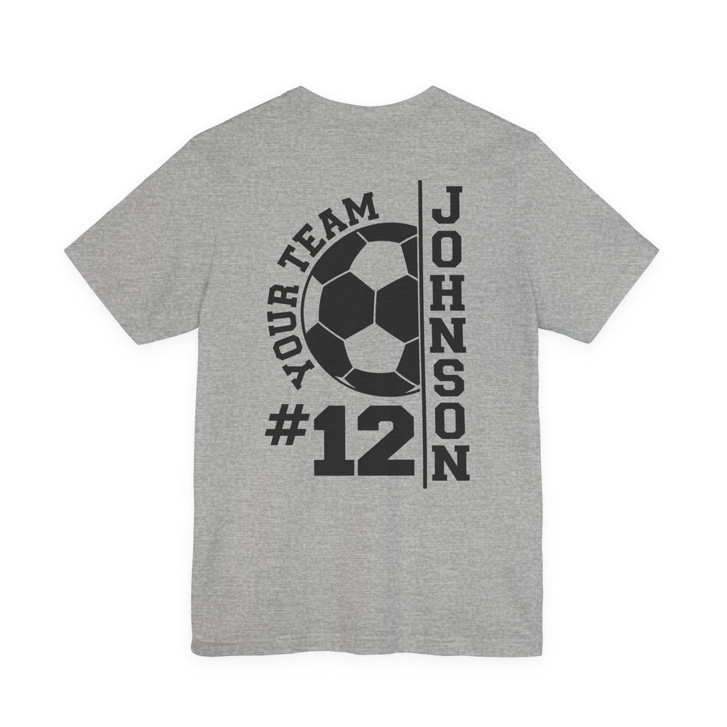 Soccer Mom Tee — Personalized Back Number & Name Soccer Shirt