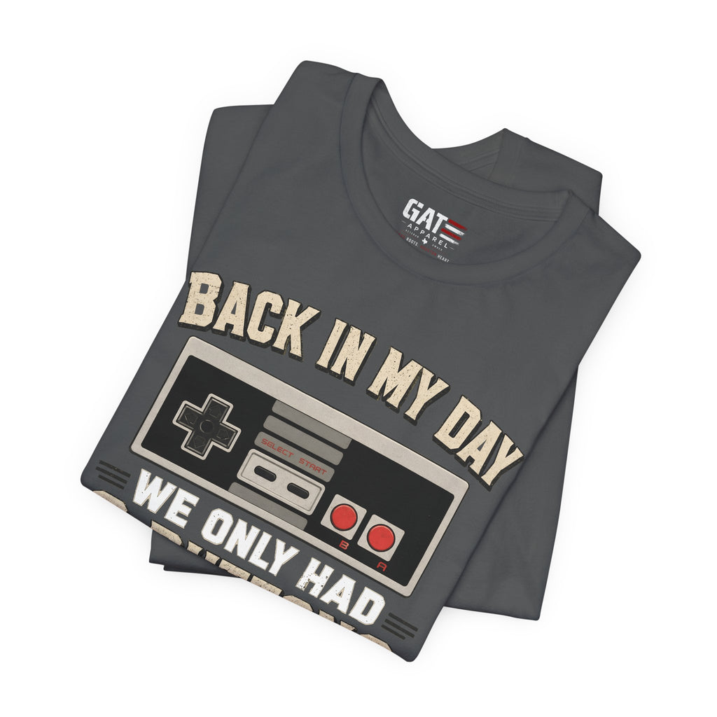 Retro Gamer Shirt, Back In My Day We Only Had 2 Buttons, Vintage Gaming T Shirt, Old School Video Game Tee, Gamer Dad Gift, Nerd Shirt