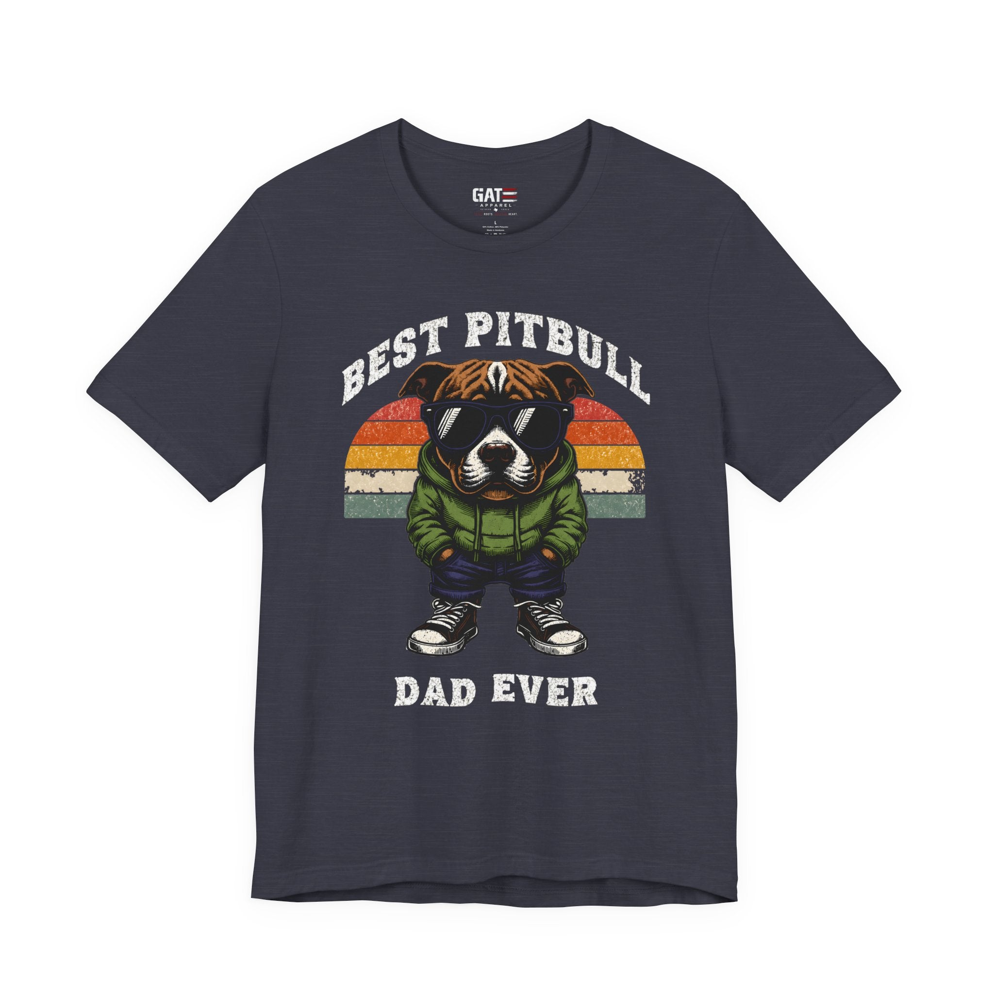 Best Pitbull Dad Ever T‑Shirt