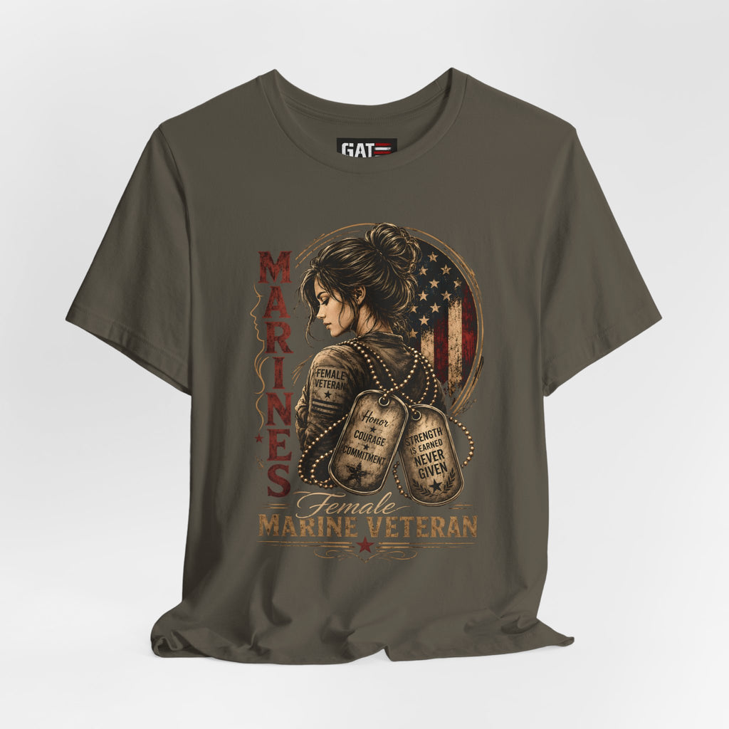 Female Marine Veteran Shirt Women Veteran Tee, Female Veteran Gift, Patriotic Military Shirt Women