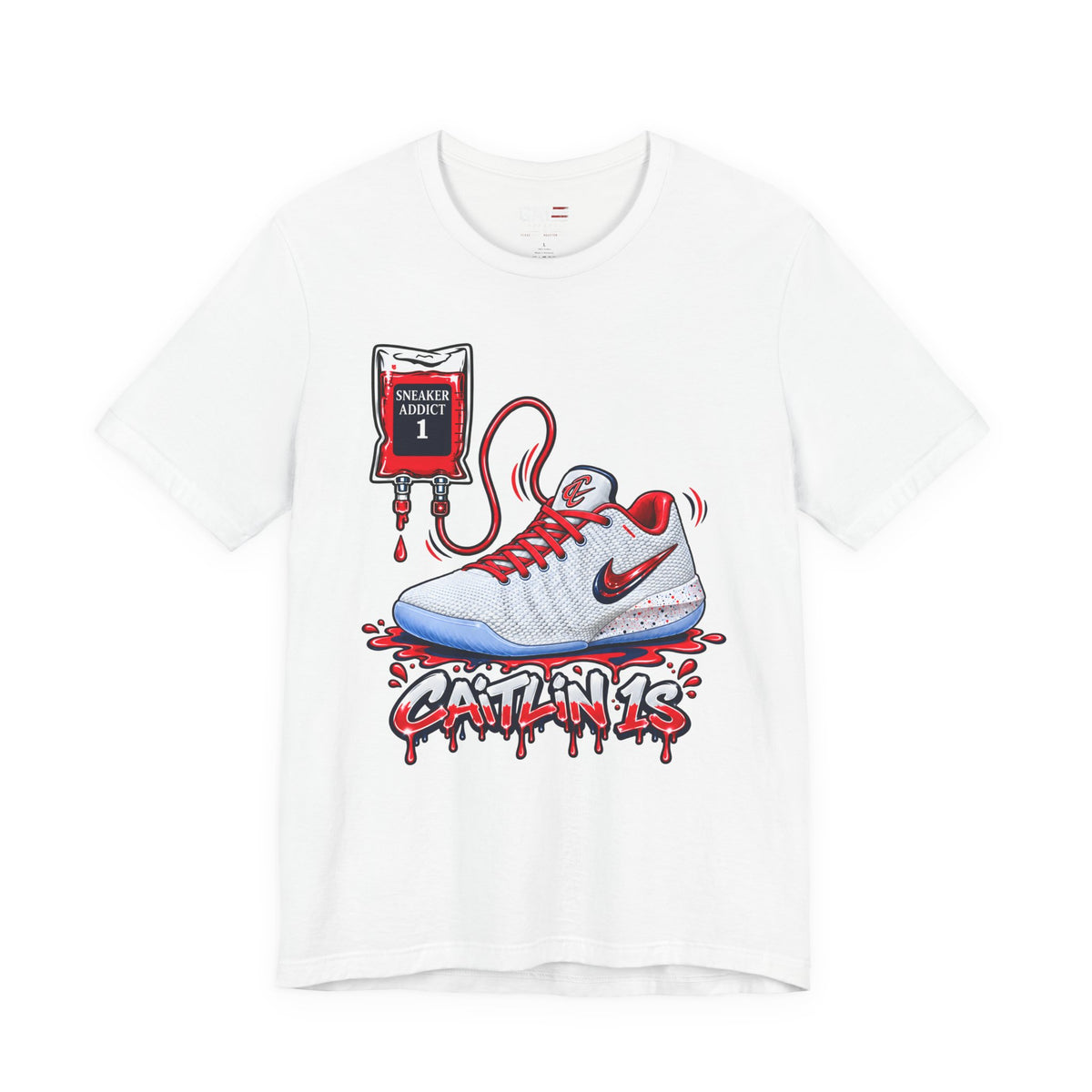 Caitlin Clark Caitlin 1s Addict Whites Sneaker Shirt