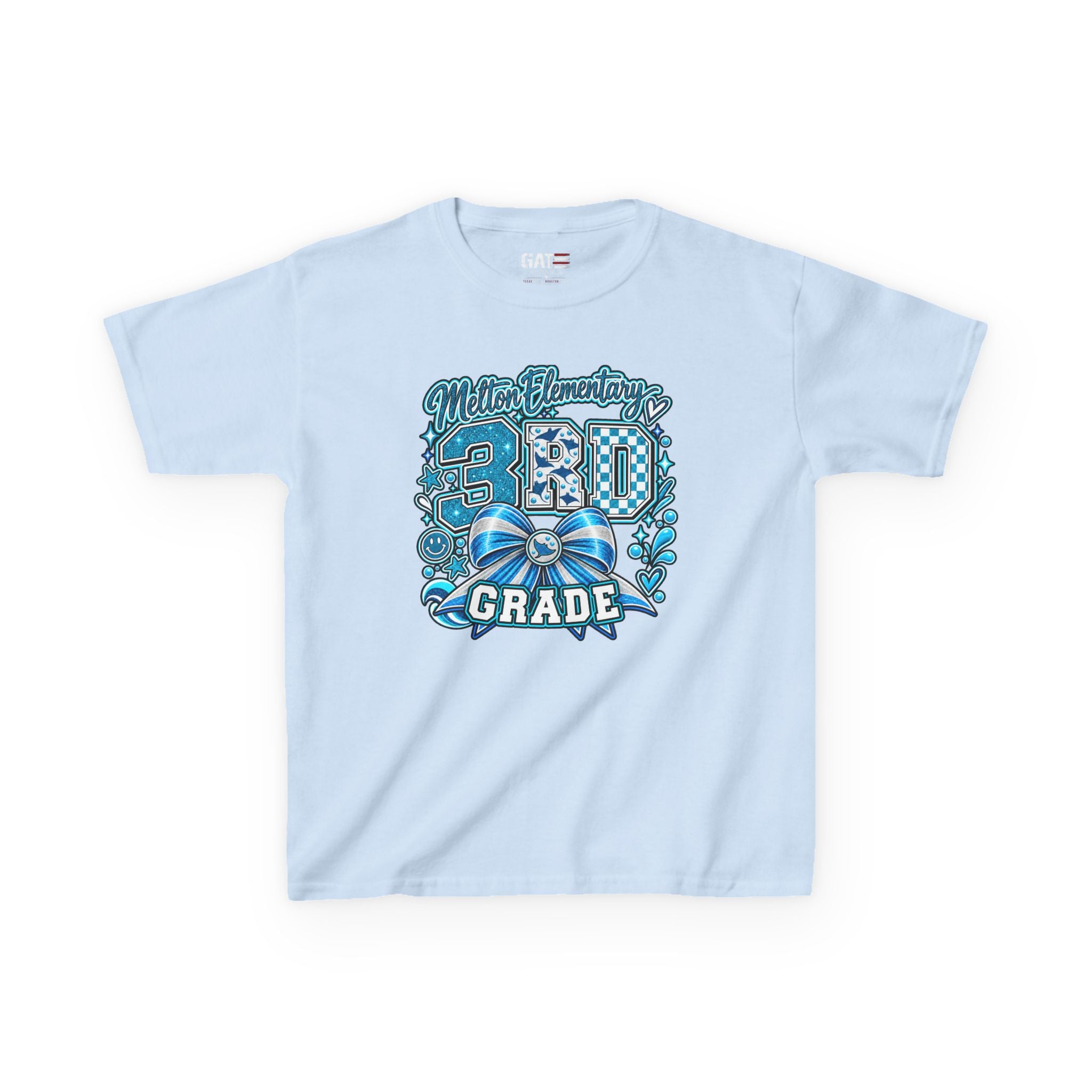 Melton 3rd Grade Kids T‑Shirt — Ribbon Design