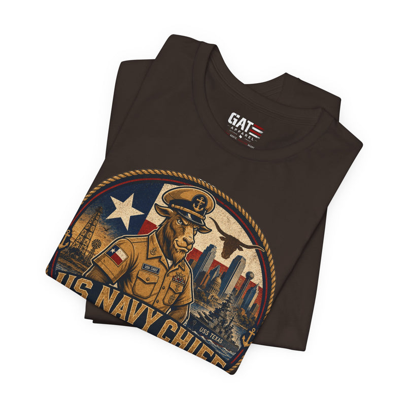 US Navy Chief Heritage Day Texas Shirt | CPO Pride Tee