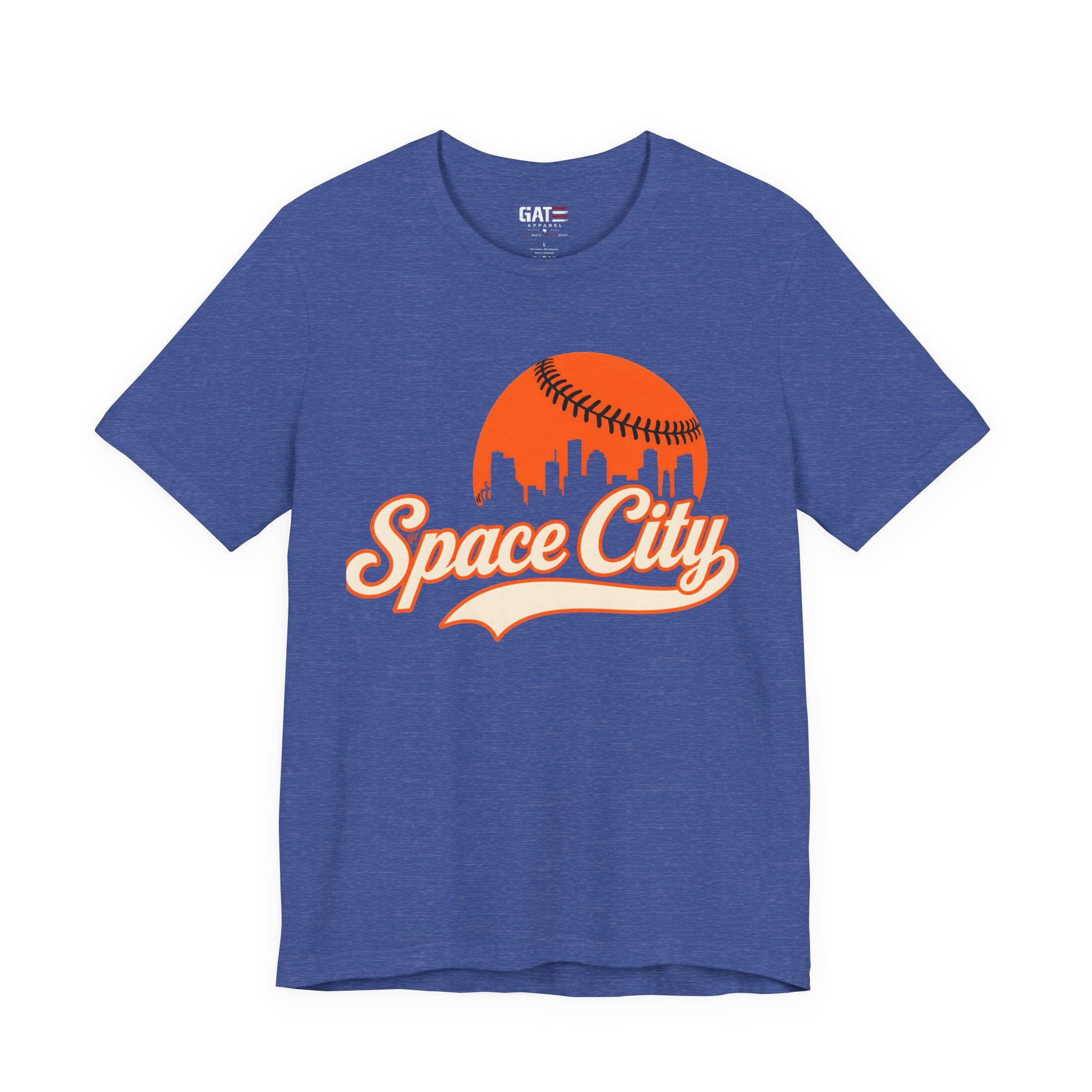 Space City Houston Baseball Team Shirt Vintage Skyline