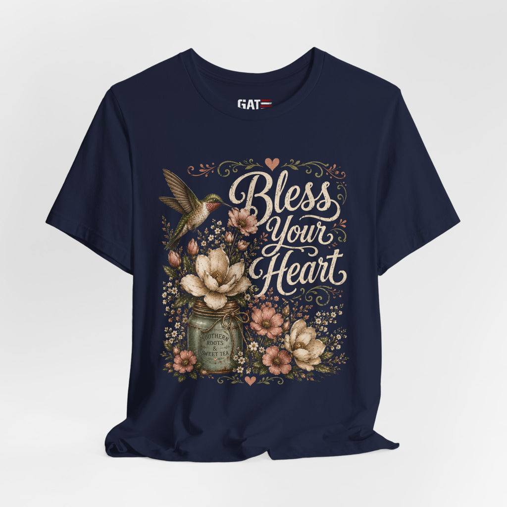 Funny Southern Shirt, Bless Your Heart Tee, Southern Humor Graphic Tee, Magnolia Floral Shirt, Country Girl Gift, Farmhouse Style Tee
