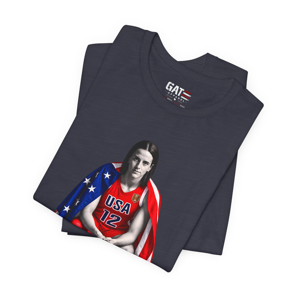 Caitlin Clark Team USA Shirt | Indiana Fever WNBA Tee