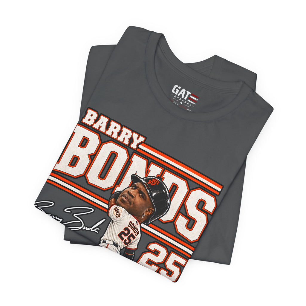 Barry Bonds Big Head Baseball Graphic Shirt – San Francisco #25 Fan Tee