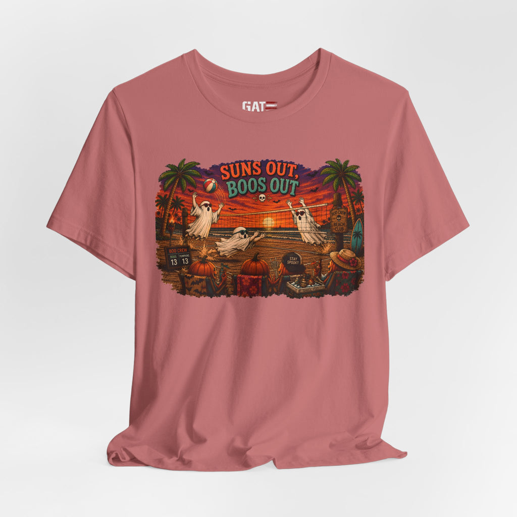 Summerween Shirt, Spooky Beach Shirt, Ghost Beach Tee, Halloween Beach Shirt, Coastal Halloween Tee, Tropical Ghost Shirt