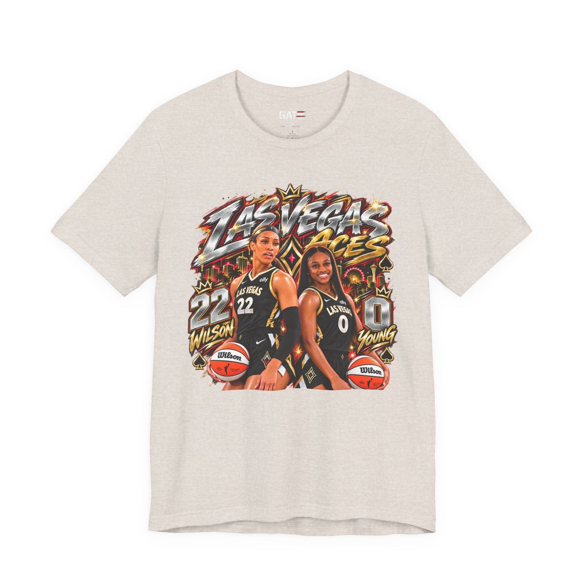 Las Vegas Aces WNBA Shirt – Women's Basketball Graphic Tee product mockup 9