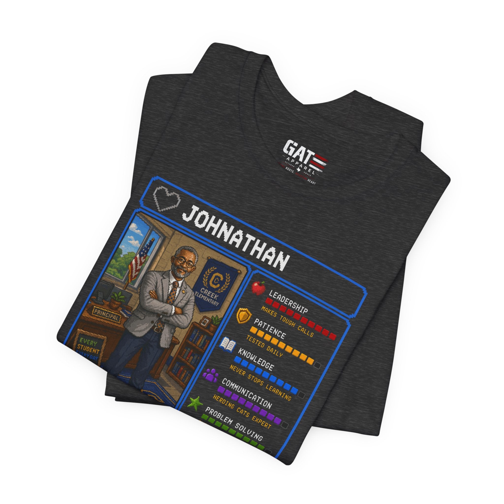 Custom Principal RPG Character Shirt | Personalized School Administrator Gift