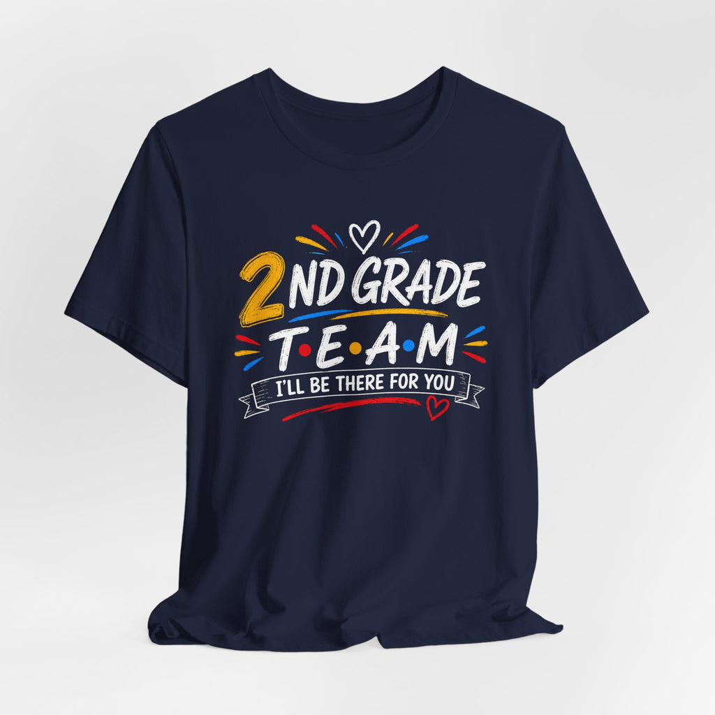2nd Grade Team Tee, Teacher Squad Shirt, Color Dot Inspired Teacher Shirt, Grade Level Team Gift, School Staff Apparel, Friends Theme