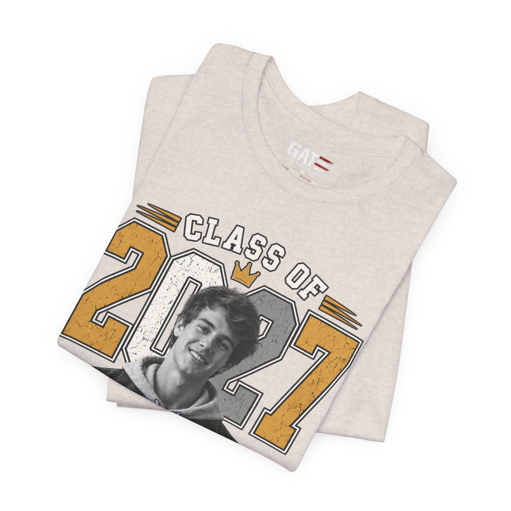 Personalized Senior 2027 Custom Photo Shirt | Graduation Tee