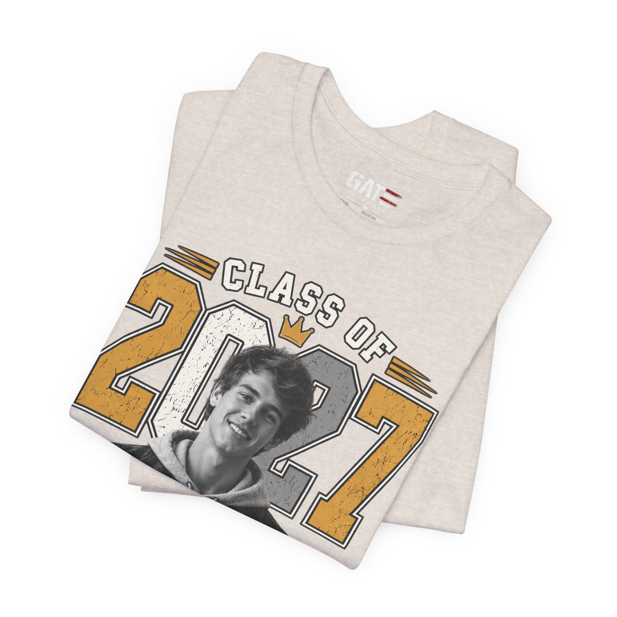 Personalized Senior 2027 Custom Photo Shirt | Graduation Tee