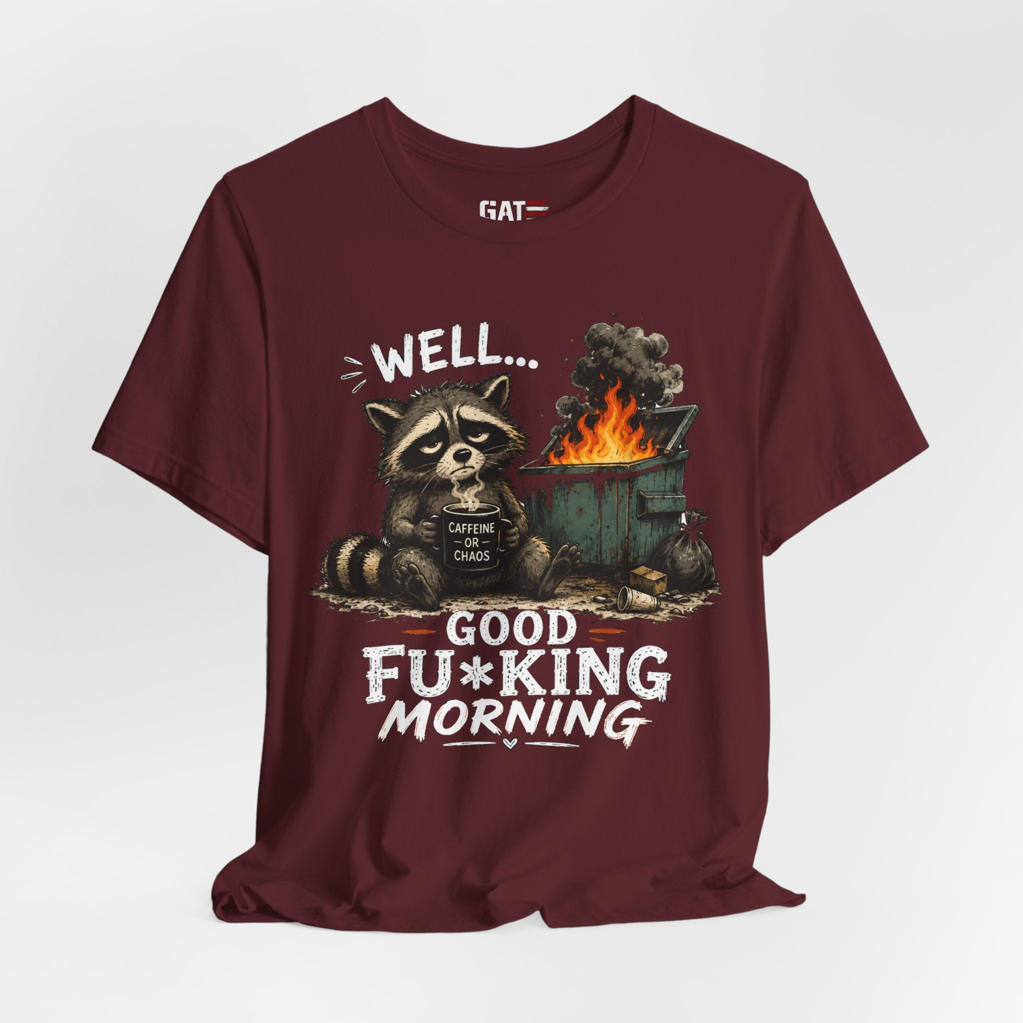 Funny Raccoon Shirt, Coffee Lover Shirt, Trash Panda Tee, Funny Animal Shirt, Sarcastic Shirt, Coffee Addict Gift, Unisex Graphic Tee