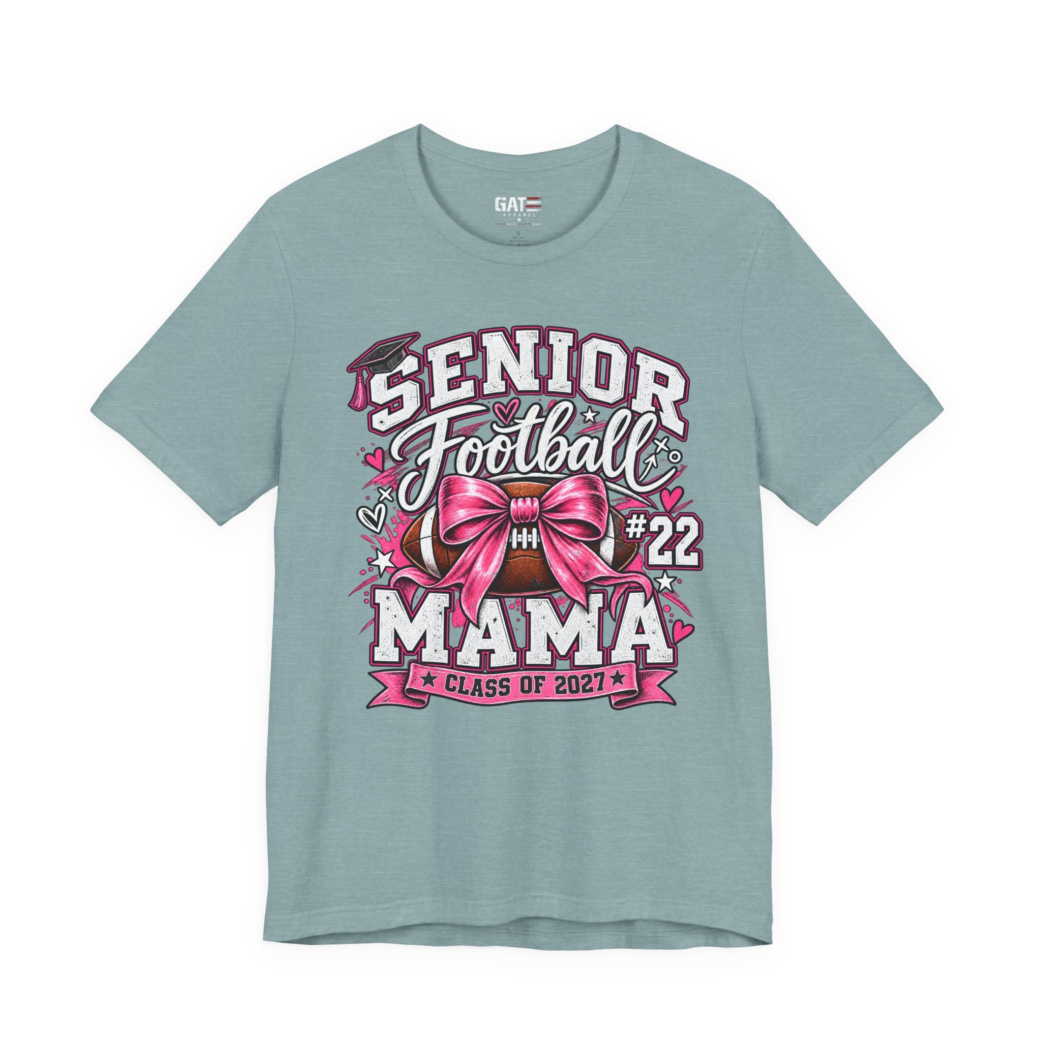 Football Mom Personalized Shirt Custom Player Name Number Helmet Game Day Tee