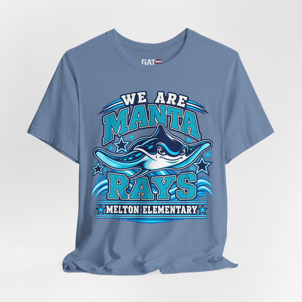 Melton Manta Rays School Tee – "We Are Manta Rays" Melton Elementary Spirit Shirt