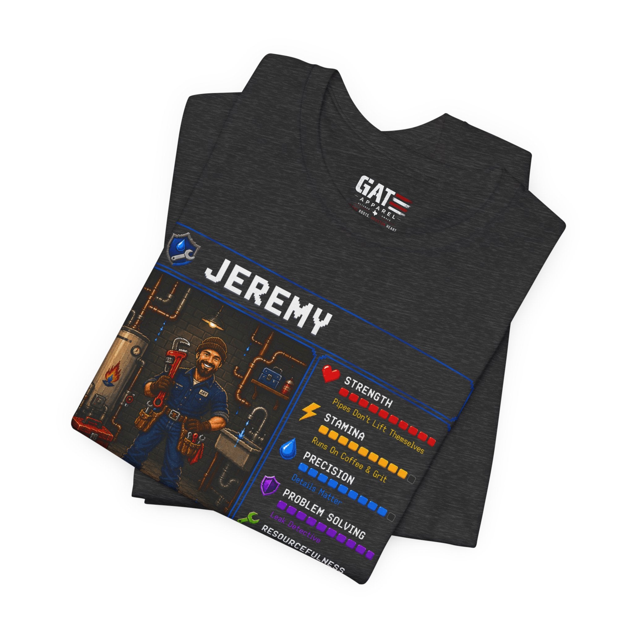 Custom Plumber RPG Character Shirt | Personalized Plumber Gift