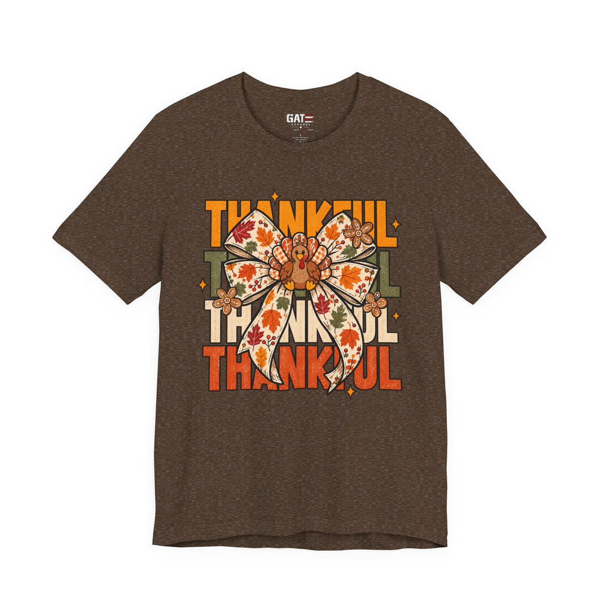 Thankful Bow Shirt | Retro Thanksgiving Graphic Tee