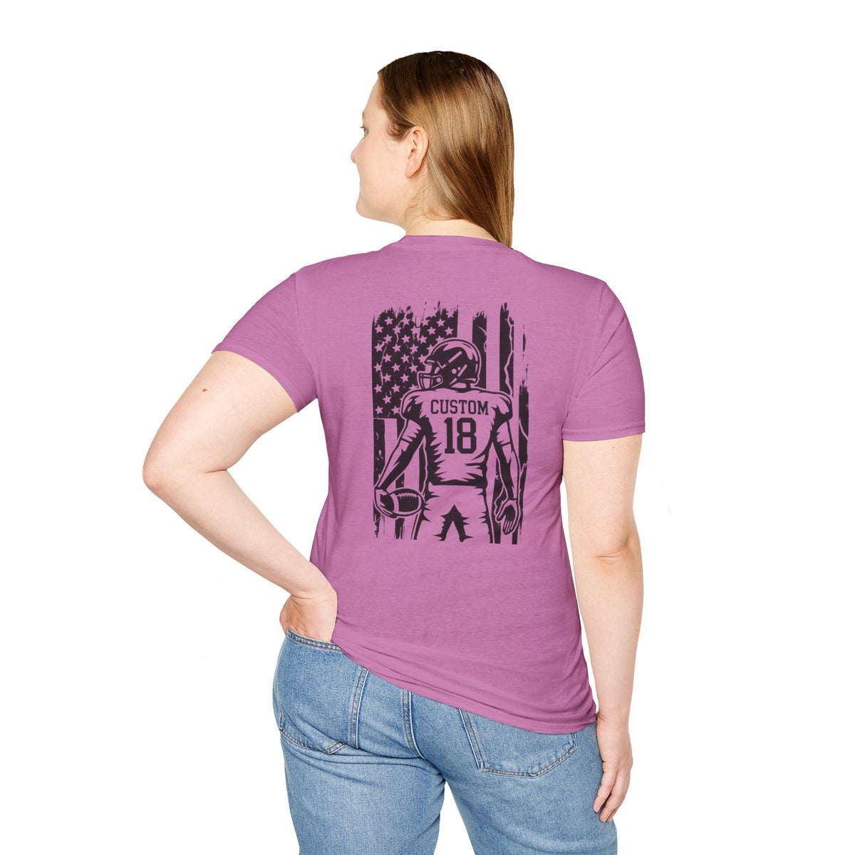 Personalized Football Mom Player Shirt | Custom Name & Number