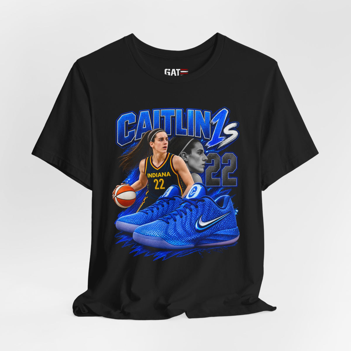 Caitlin Clark Caitlin 1s Blue Racer Sneaker Shirt