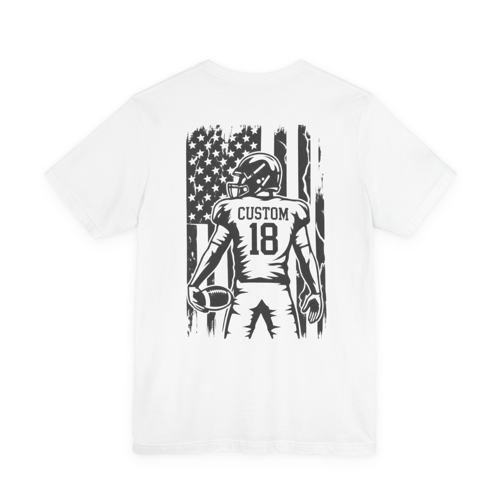 Football Mom Personalized Shirt Custom Player Name Number Helmet Game Day Tee
