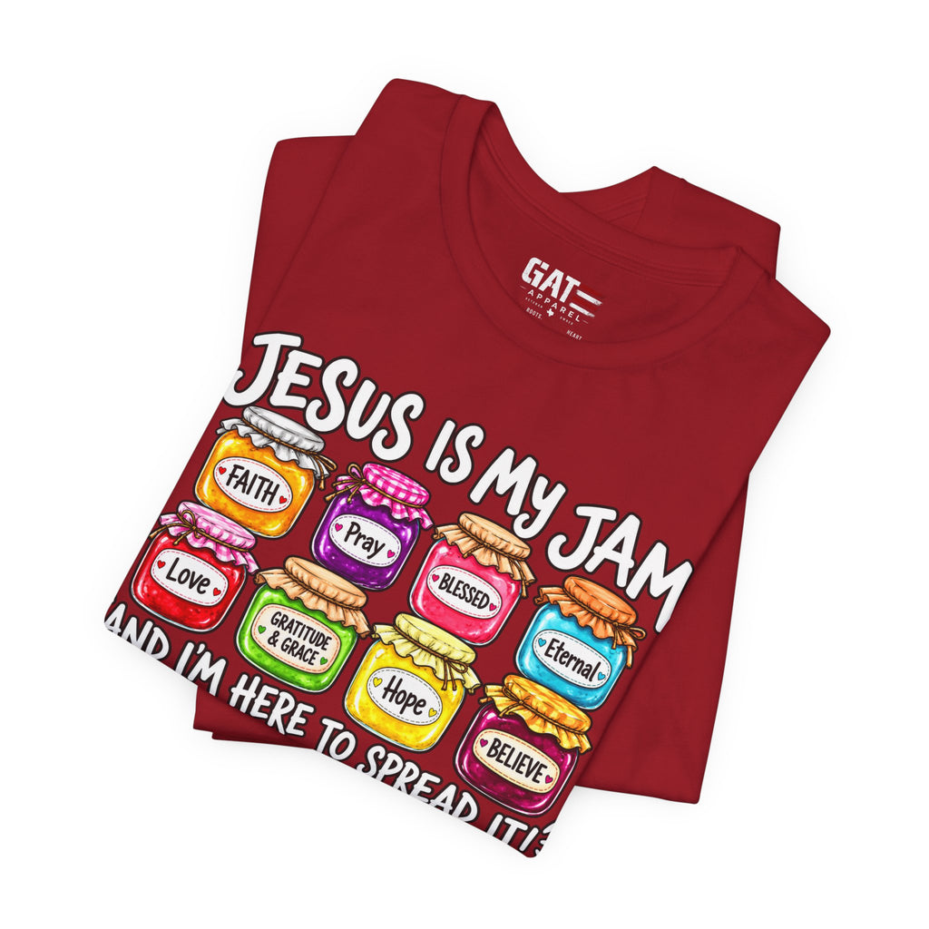 Jesus Is My Jam T-Shirt — Faith Jam Jars Graphic Tee