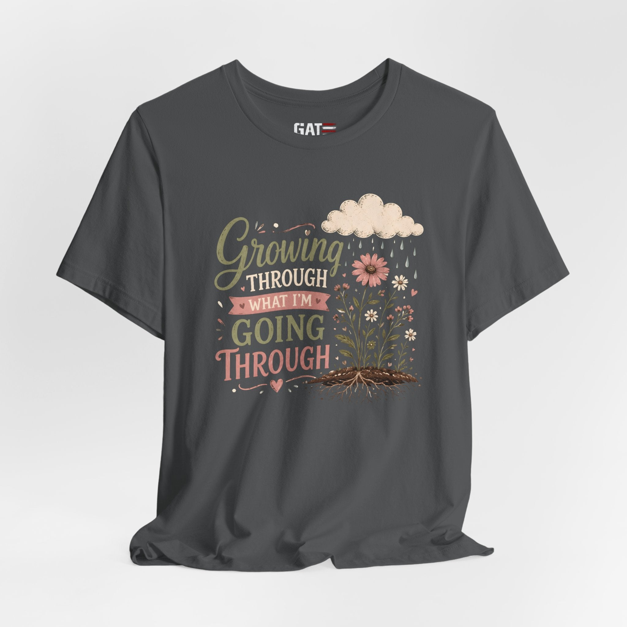 Motivational Christian Shirt for Women, Inspirational Growth Graphic Tee, Faith Encouragement Shirt, Floral Positive Mindset Gift