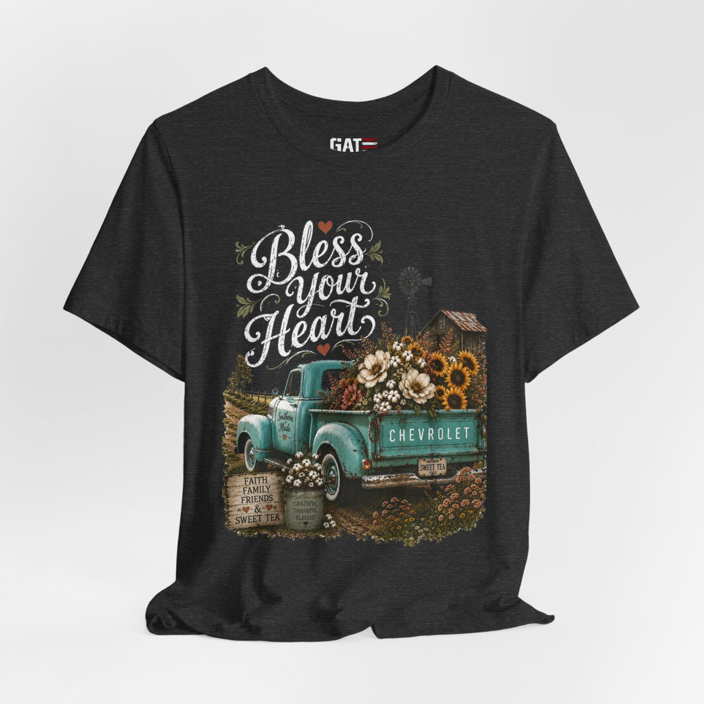 Funny Southern Shirt, Bless Your Heart Tee, Southern Humor Graphic Tee, Magnolia Floral Shirt, Country Girl Gift, Farmhouse Style Tee