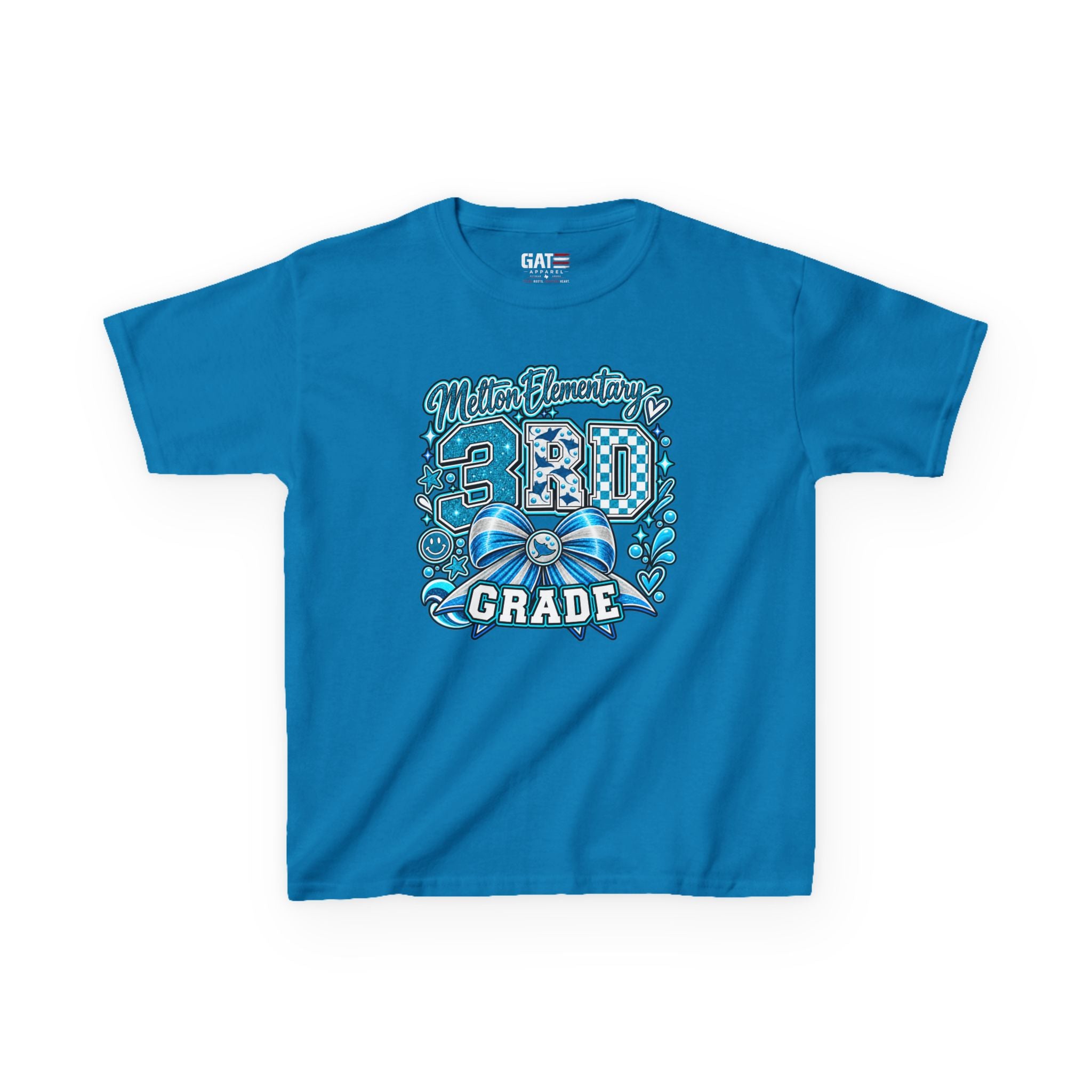 Melton 3rd Grade Kids T‑Shirt — Ribbon Design
